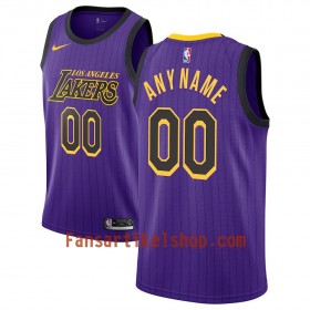 Los Angeles Lakers Trikot Benutzerdefinierte 2018-19 Nike City Edition Lila Swingman - Herren